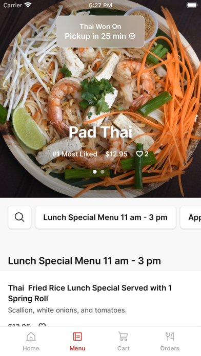 Thai Won On iPhone screenshot 2 - Food & Drink app
