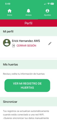 Madre Tierra App screenshot
