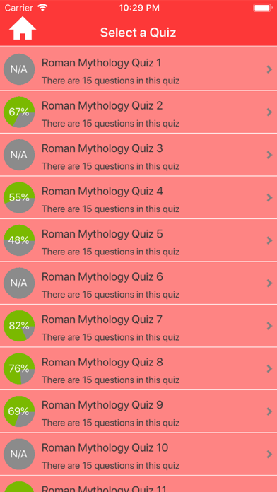 Roman Gods & Myths Trivia Screenshot