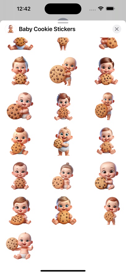 Baby Cookie Stickers