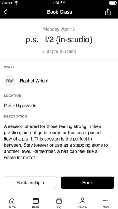 PS The Pilates Studio Screenshot