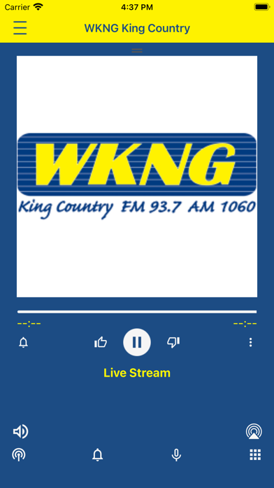 WKNG FM 93.7 AM 1060 Screenshot 1 - AppWisp.com WKNG FM 93.7 AM 1060 Screenshot 1 - AppWisp.com