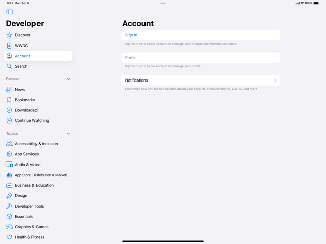‎Apple Developer Screenshot