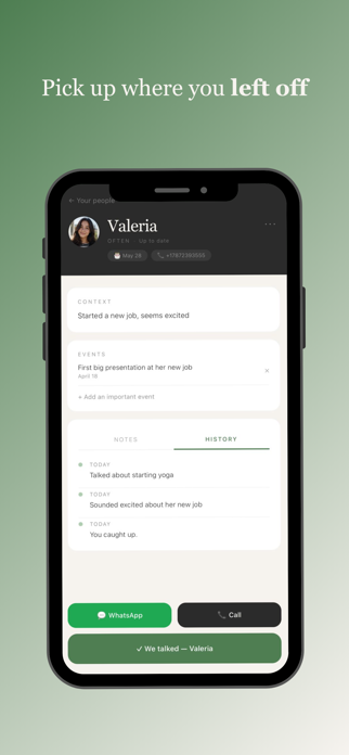 Vera: Relationship Reminders Screenshot 4 of 5