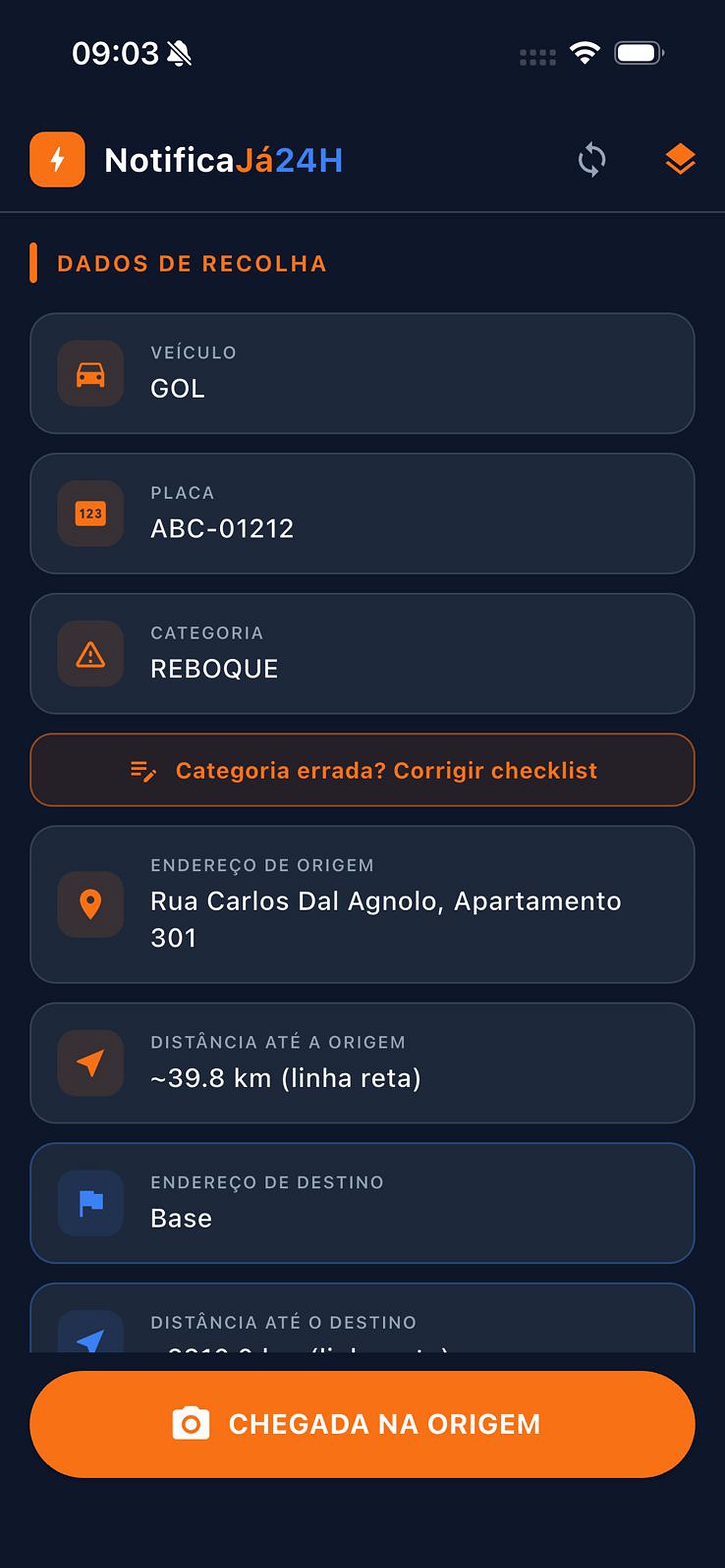 Screenshot 4 of NotificaJá24H - Motorista