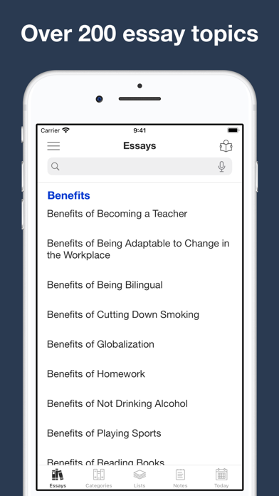 Screenshot #2 pour Essay writing materials