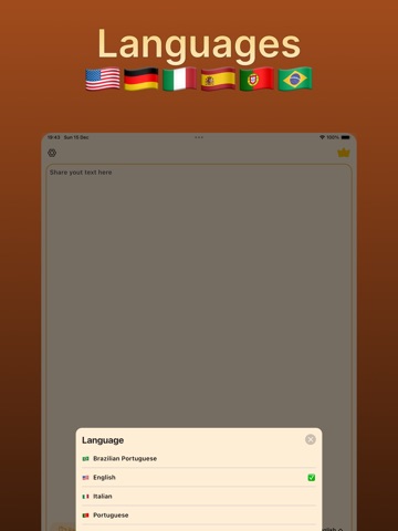 text summary: TLDR iPad screenshot