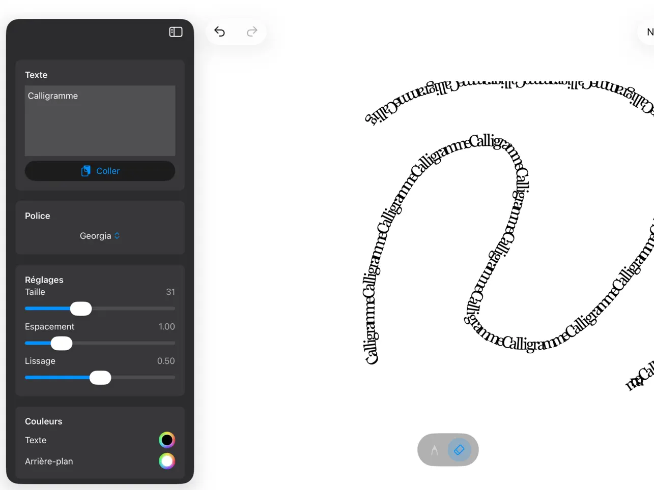 Screenshot #6 pour Calli - Dessin & Calligramme