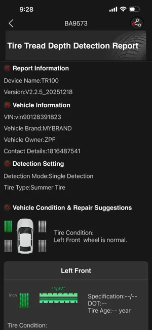 Tire Pattern Detection screenshot 4