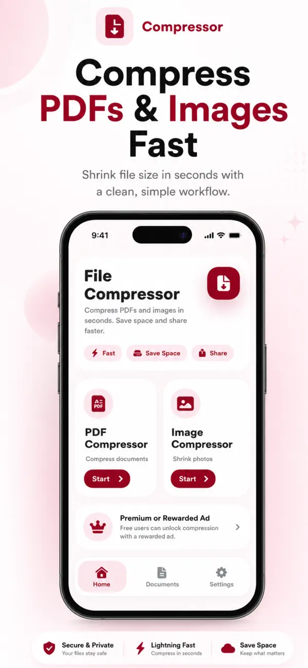 Screenshot #1 pour PDF Compressor App