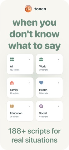 tonen: Social Scripts & Calm Screenshot 1 of 5