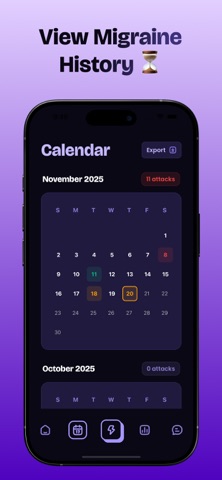 CalmaApp : Migraine Tracker Screenshot 2 of 5