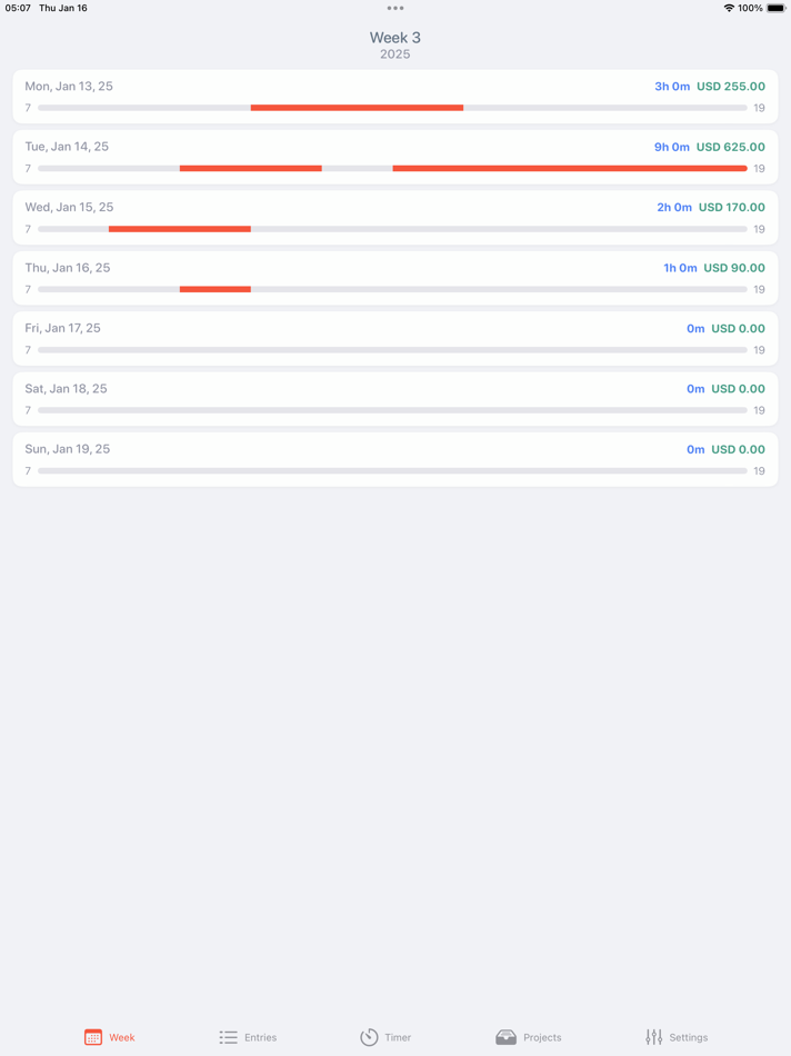 #2. Hours Tracker | Tempo (iOS) 由: Bart Jacobs