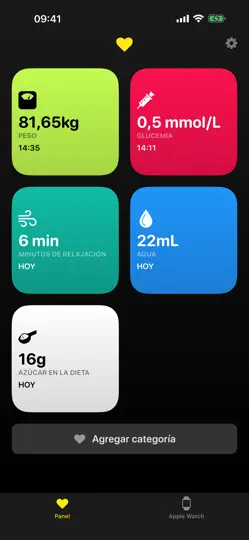Captura de pantalla de HealthFace en iPhone 3