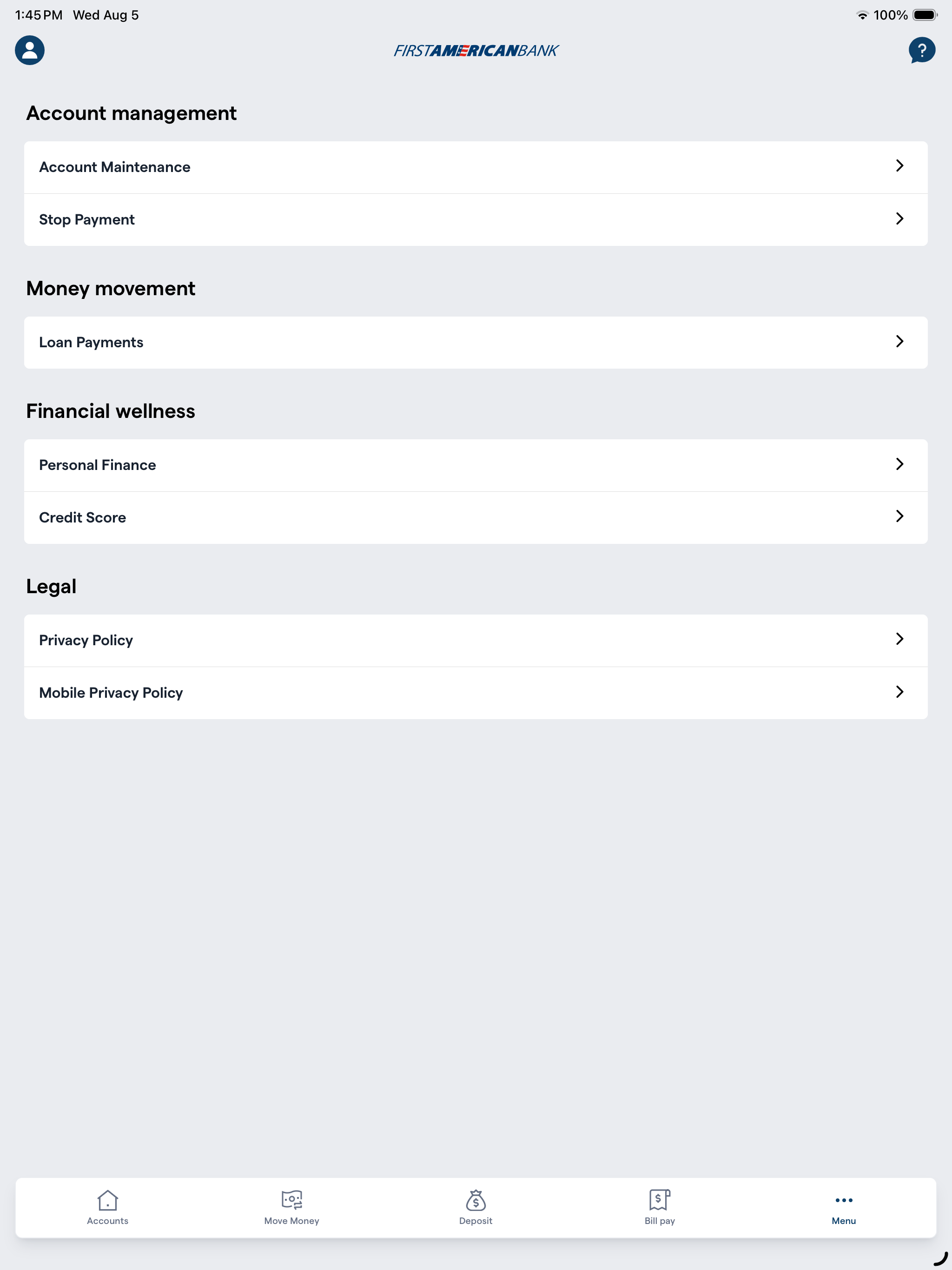 First American Bank Mobile screenshot 12