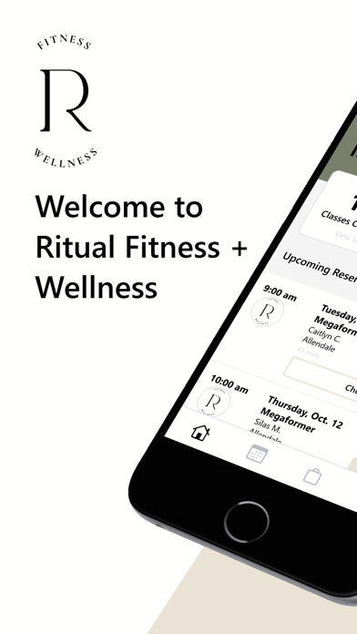 Ritual Fitness + Wellness iPhone screenshot 1 - Health & Fitness app