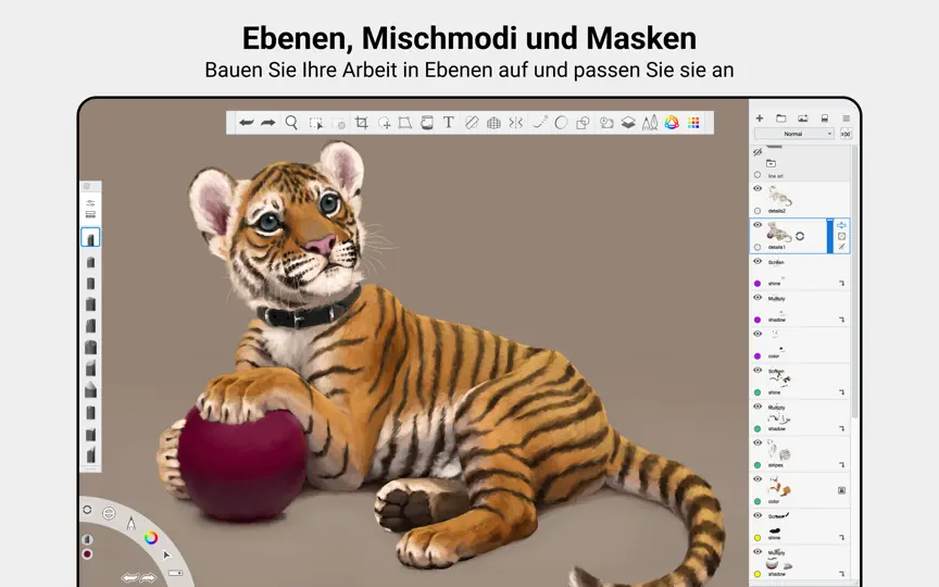 Screenshot von Sketchbook Pro auf dem iPhone 5
