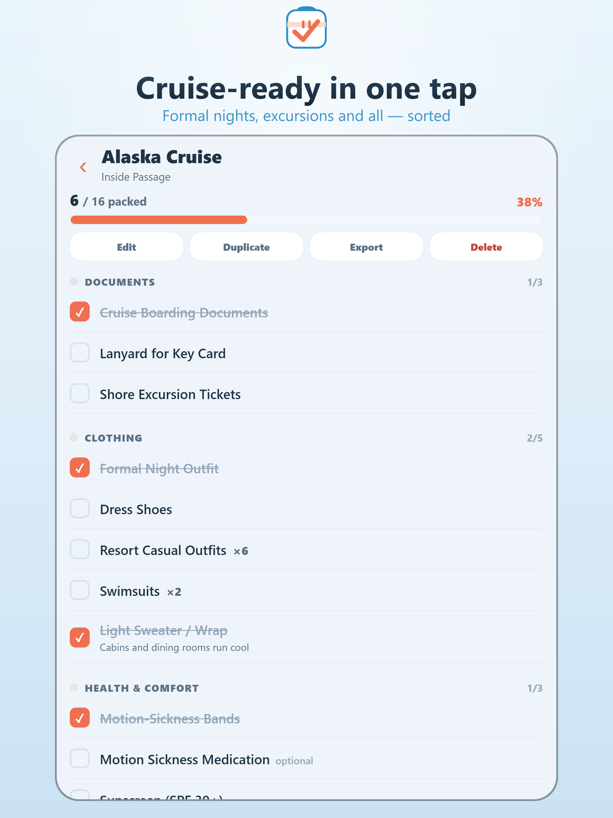 Packing List: Trip Checklist screenshot 10