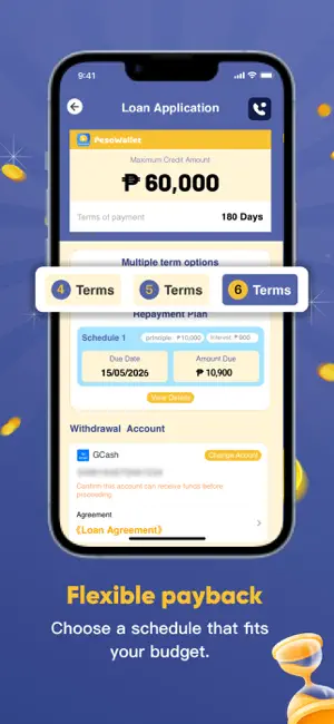 Peso Wallet - Cash Loan App iPhone screenshot 3