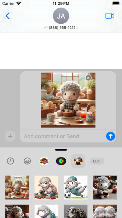 Funny Sheep stickers pack Screenshot