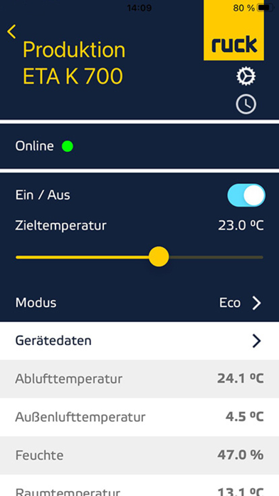 Ruck ventilatoren Screenshot