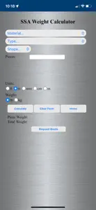 SSA Weight Calculator screenshot #2 for iPhone