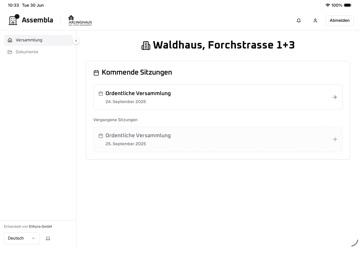 Assembla iPad screenshot