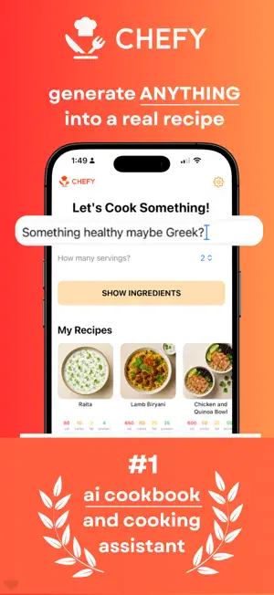 Chefy - AI Cooking Assistant screenshot 1