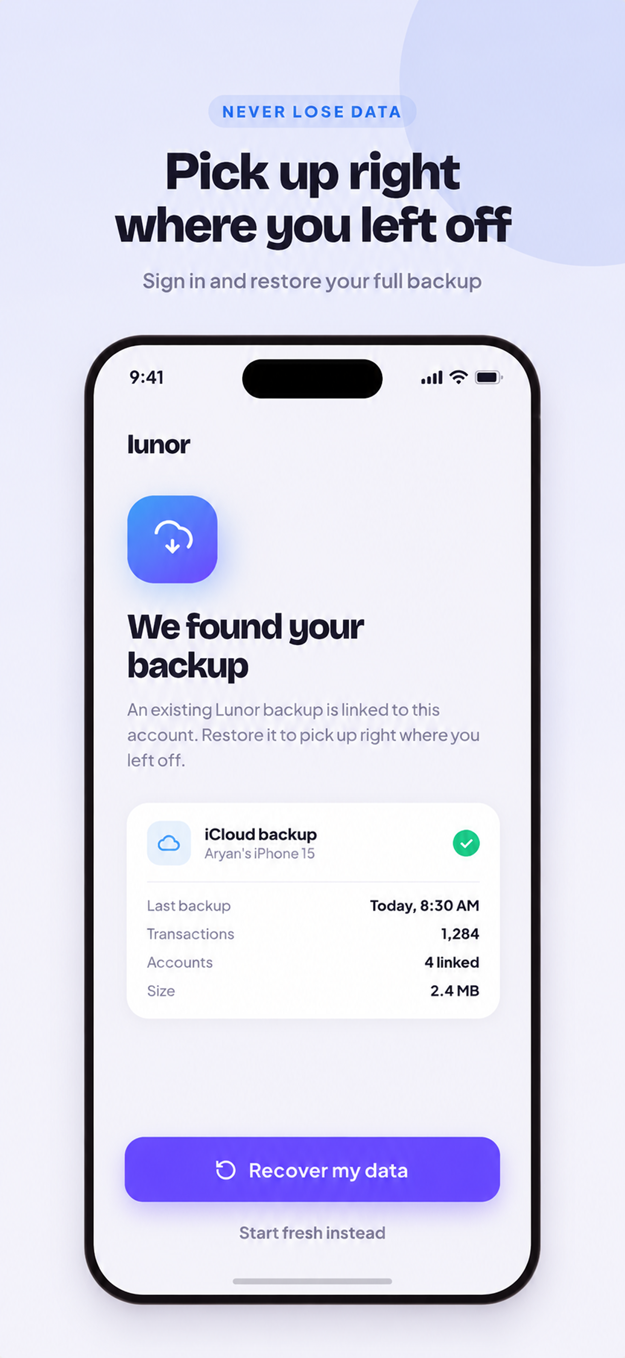 Lunor: Expense Budget Tracker