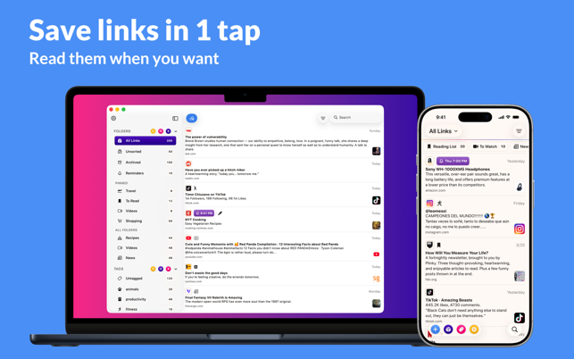Plinky: Save & Bookmark Links Screenshot