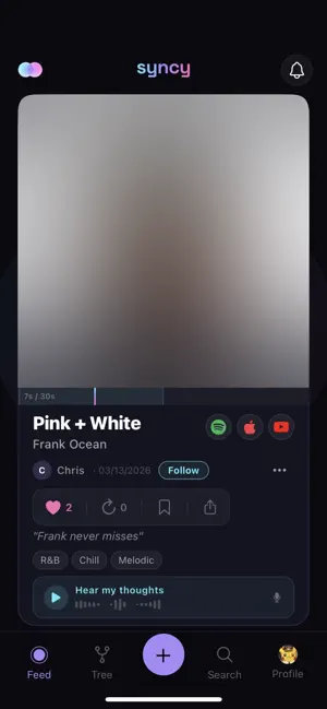 Syncy - Music Discovery screenshot 1