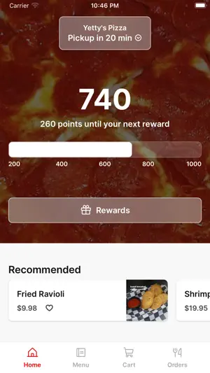 Yetty's Pizza & Pasta screenshot 1