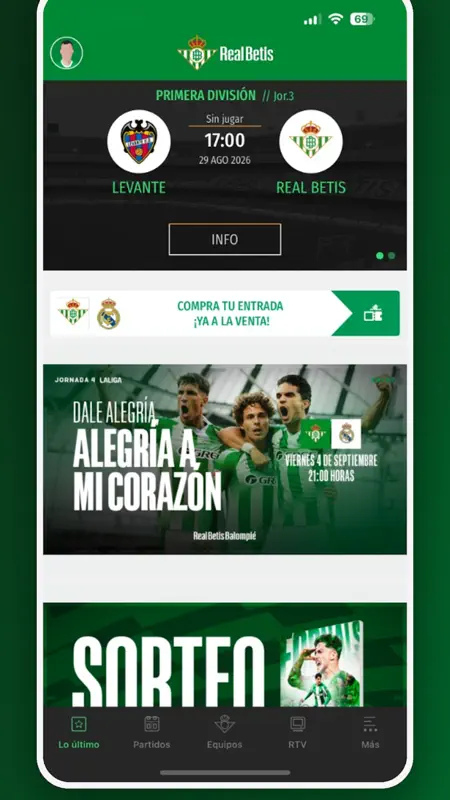 Real Betis Balompié screenshot 5 of 7