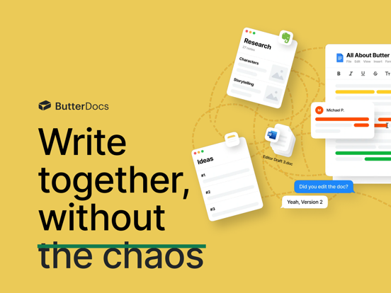 ButterDocs iPad screenshot 2 - Productivity app