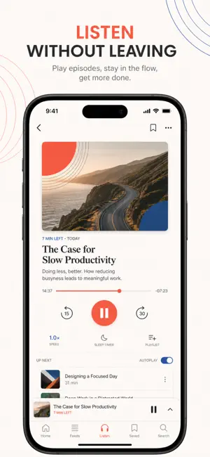 RSS Reader: Feeds Podcast screenshot 4