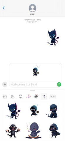 低语阴影贴纸 screenshot