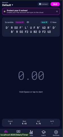Cube Club Timer screenshot
