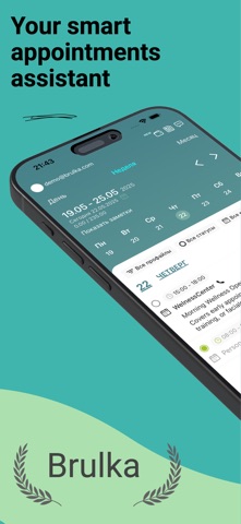 Brulka - запись клиентов iPhone screenshot