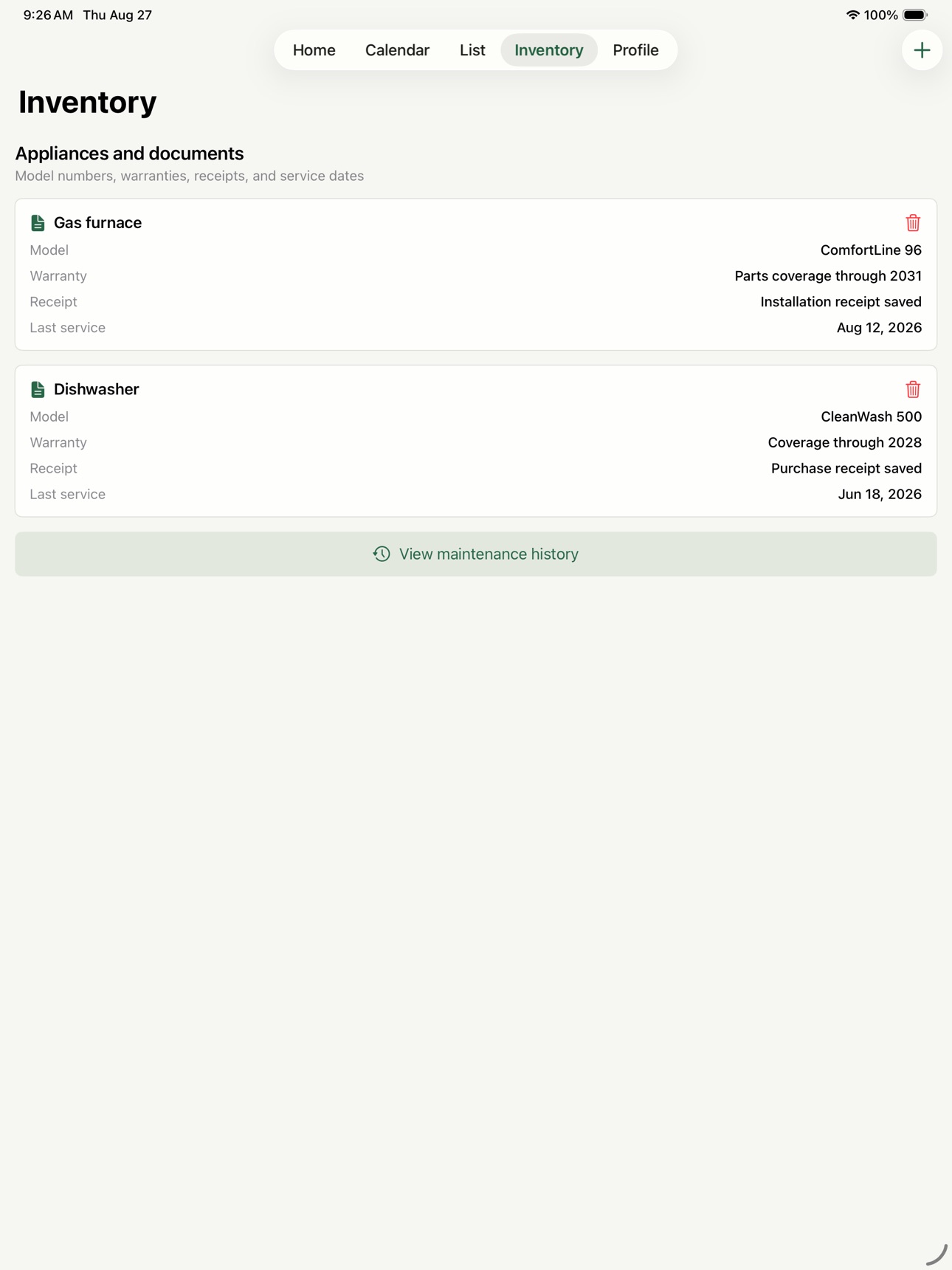 Screenshot 9 of HomeCue: Home Maintenance