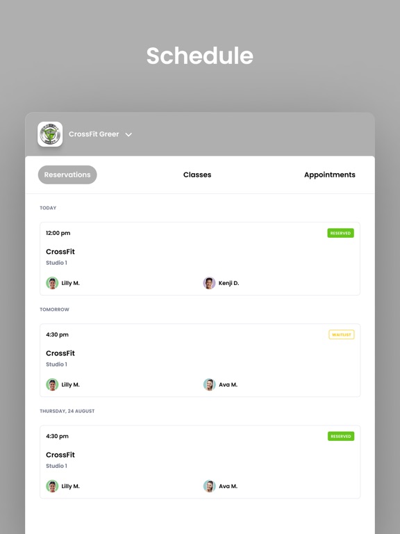 CrossFit 1876 iPad screenshot 4 - Health & Fitness app