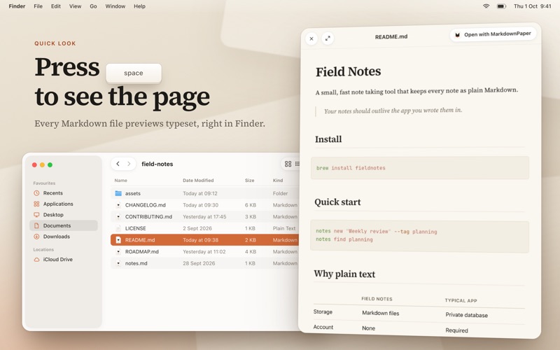 MarkdownPaper: Markdown Viewer screenshot 2