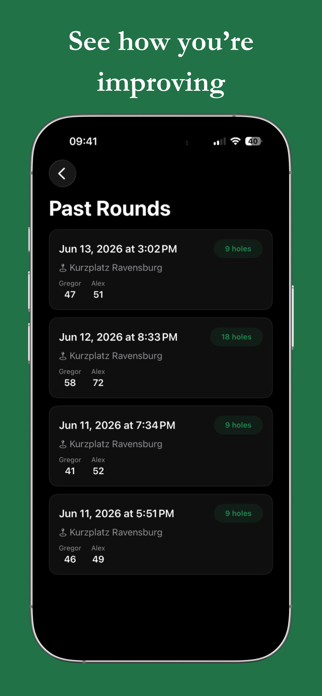 Golfcount: Simple golf count Screenshot 4 of 6