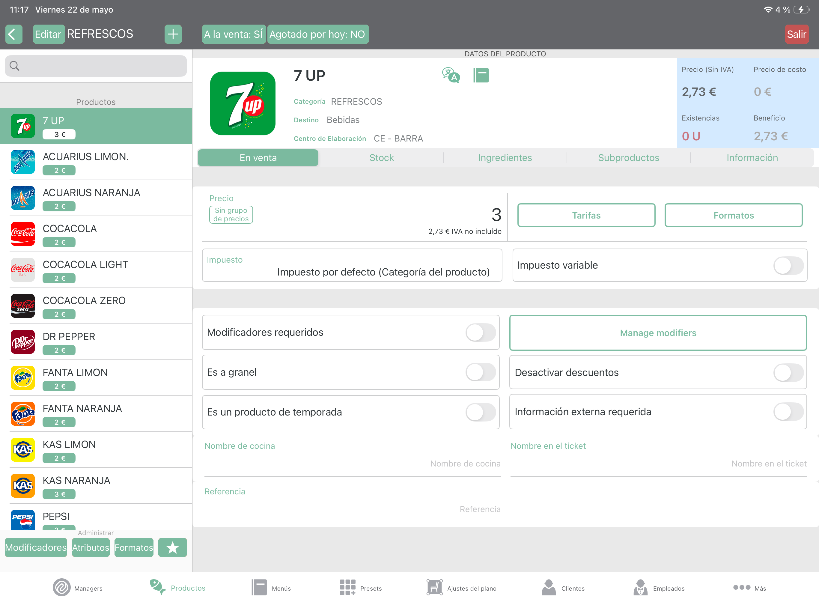 DL Bar POS screenshot 3