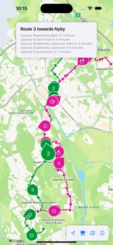 UL live map iPhone screenshot