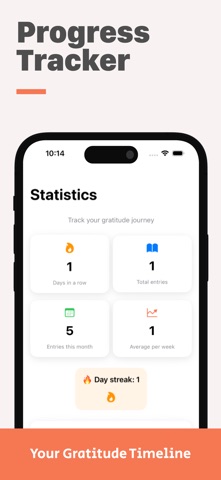 Gratitude Journal — Grati iPhone screenshot