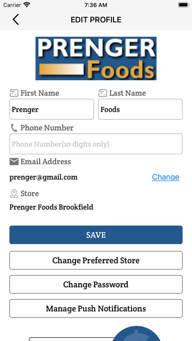 Prenger Foods Screenshot