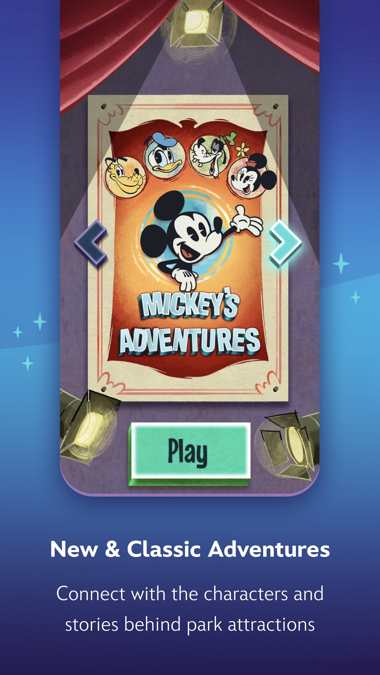 Screenshot do app Play Disney Parks