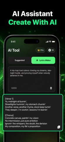Sutunes: AI Music & Song Maker iPhone screenshot