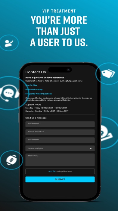 SuperDraft Fantasy Sports App Screenshot