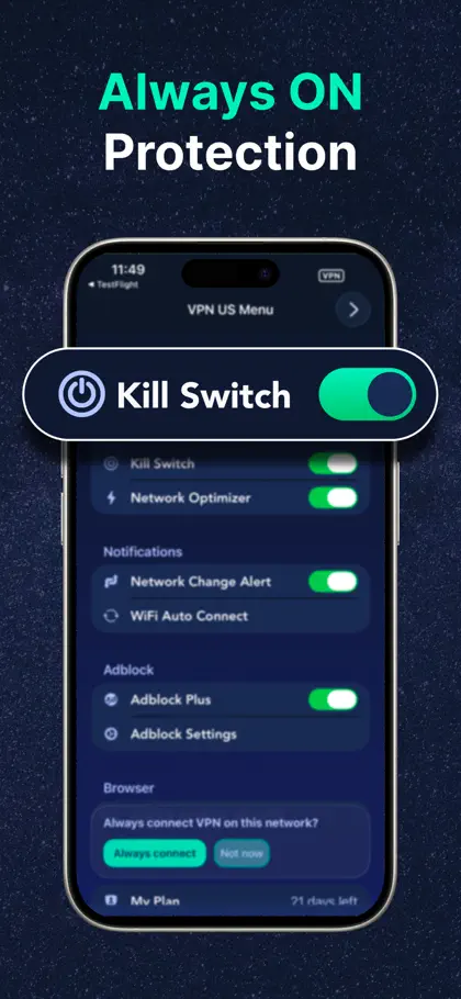 Screenshot 4 von 6 zu VPN US using Free VPN .org™
